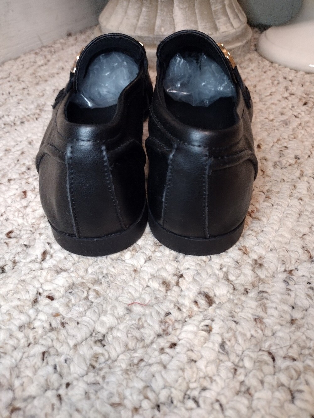 Steve Madden Carrine Women's Classic Black Leather Horsebit Loafers - Picture 4 of 7